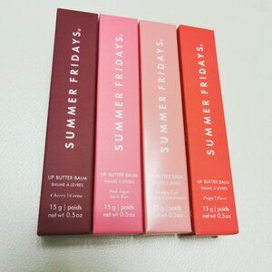 Mix 4 colors/Summer Fridays Lip Butter Balm - Conditioning Lip Mask and Lip Balm